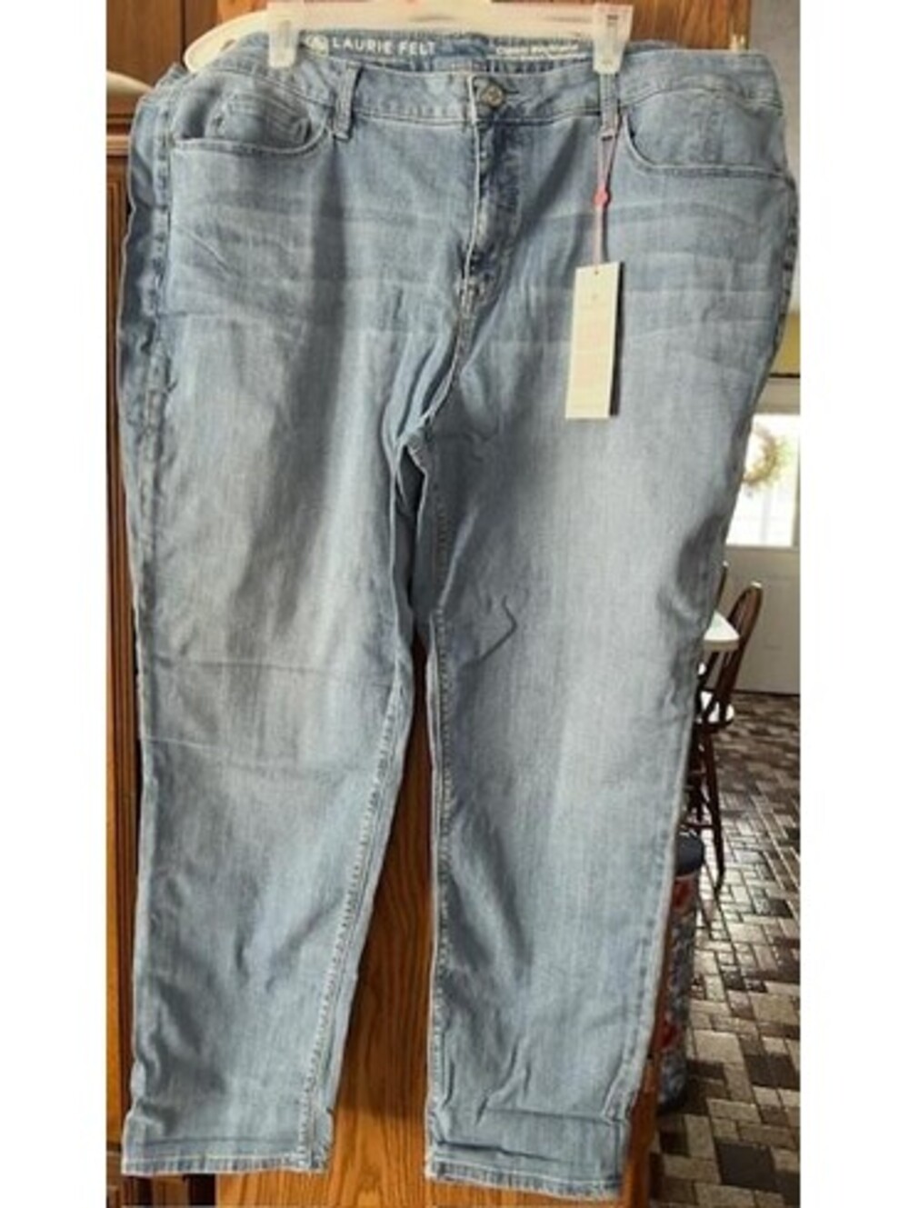 Laurie Felt Classic Denim Boyfriend Jeans Size 22